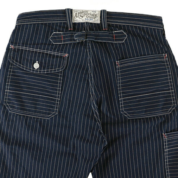 FREEWHEELERS LONGSHOREMAN OVERALLS INDIGO WABASH STRIPE