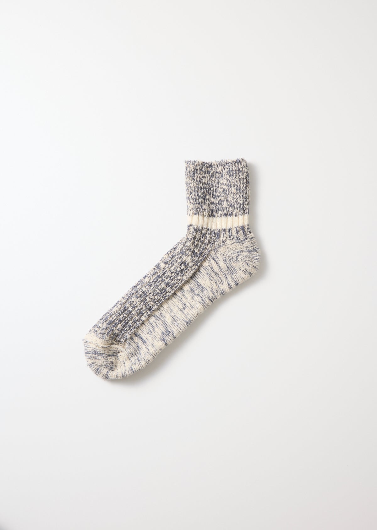 RoToTo OG COTTON SLUB STRIPE ANKLE SOCKS