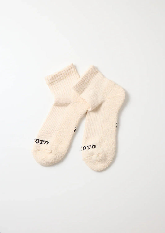 RoToTo HEMP/ORGANIC COTTON PILE ANKLE SOCKS