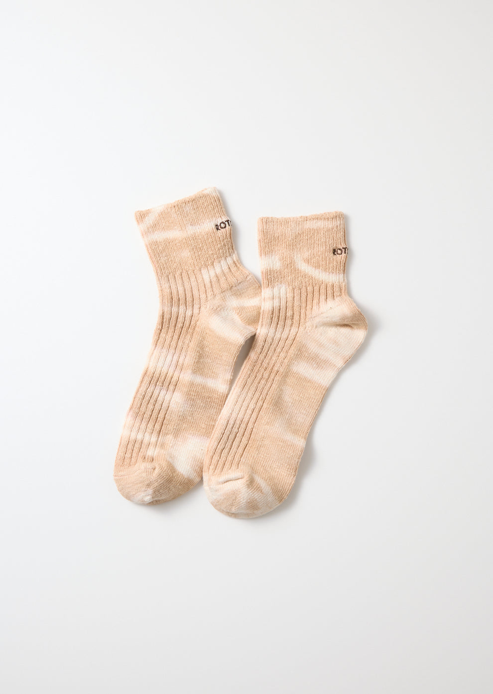 RoToTo TIE DYE RIBBED ANKLE SOCKS
