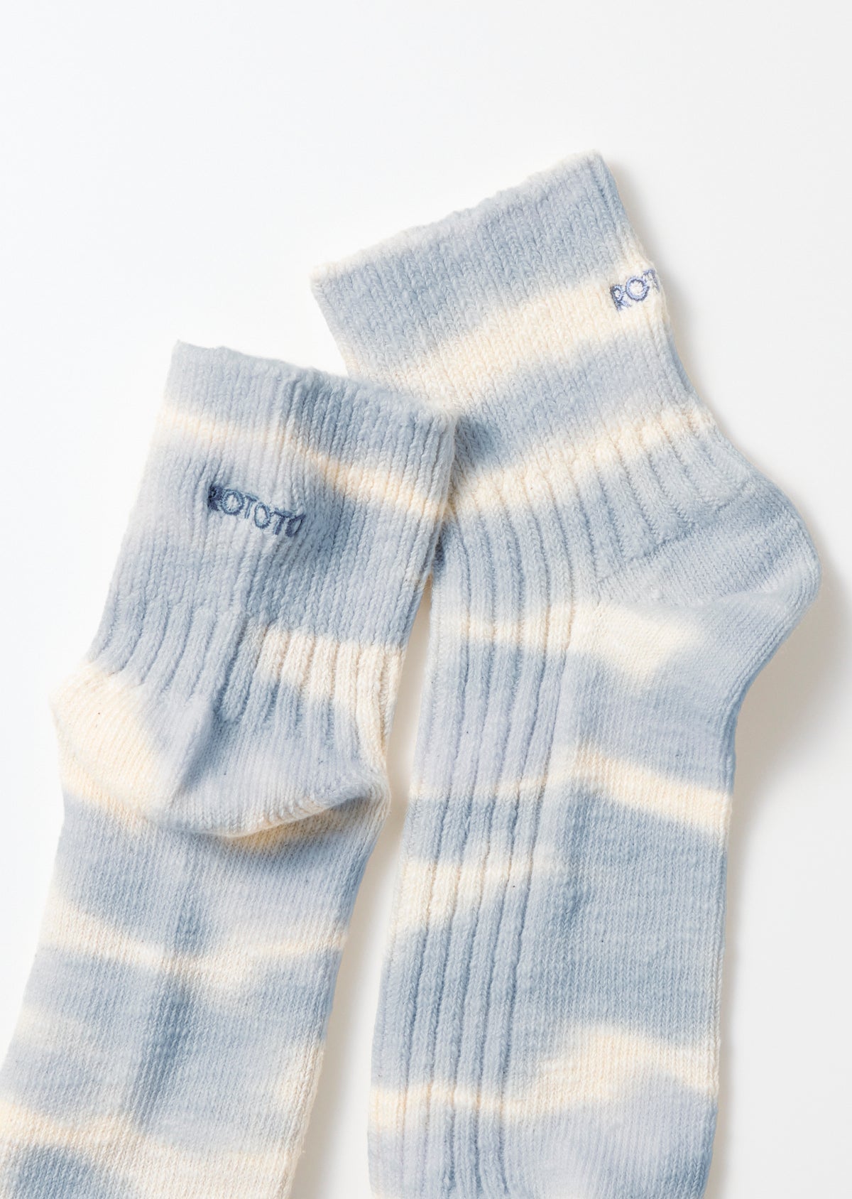 RoToTo TIE DYE RIBBED ANKLE SOCKS
