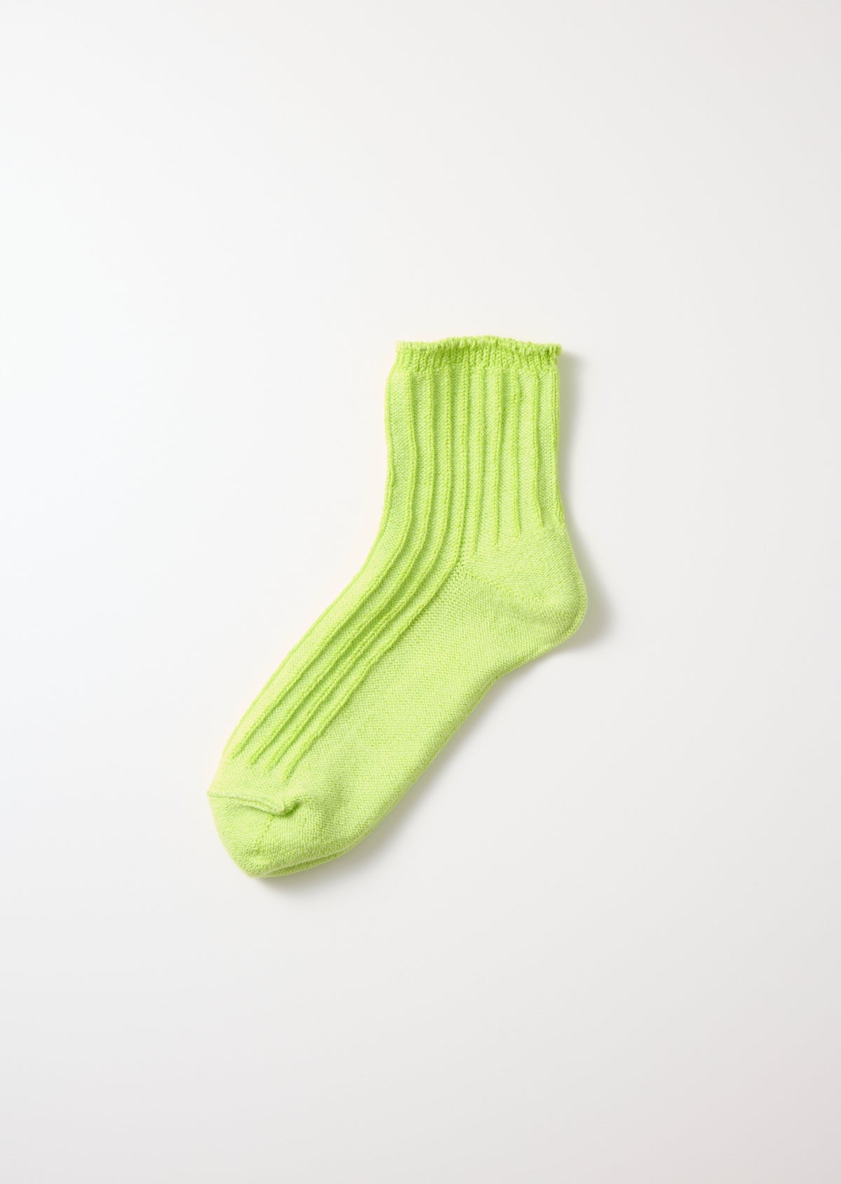 RoToTo LINEN COTTON RIBBED ANKLE SOCKS
