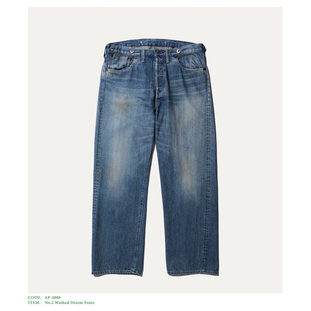 A.PRESSE NO.2 Washed Denim Pants