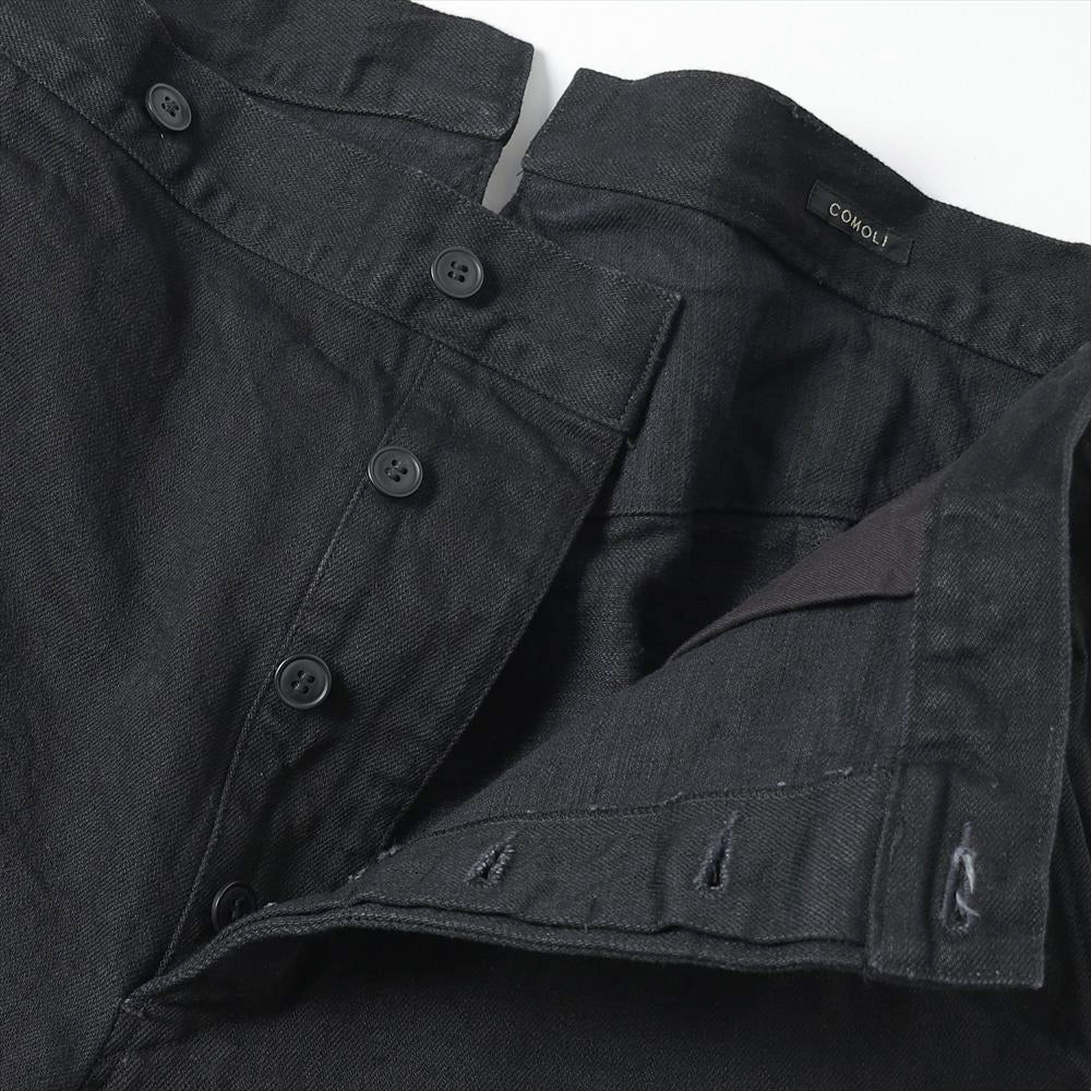 COMOLI Black Denim Overpants