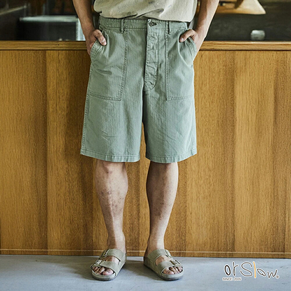 orSlow SUMMER FATIGUE SHORTS Green