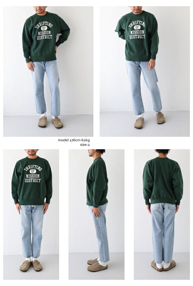 orSlow Heavy Weight Vintage Crew Neck Sweat Shirt