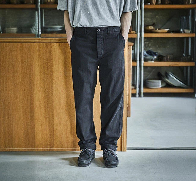orSlow FRENCH WORK PANTS black