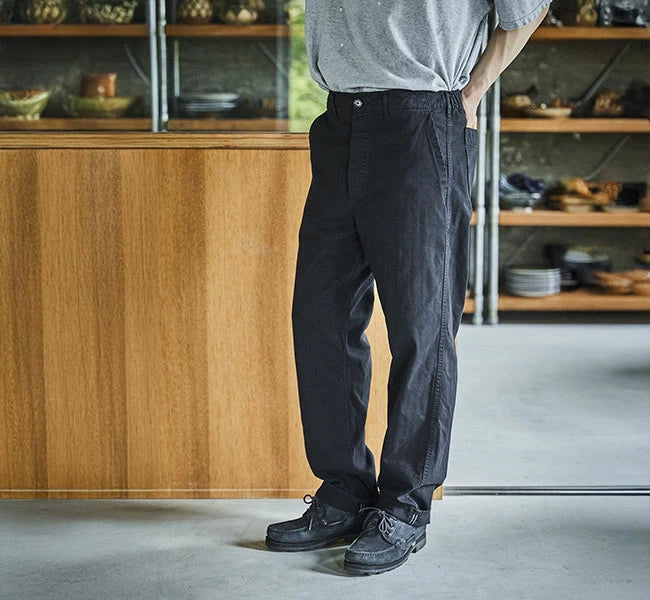 orSlow FRENCH WORK PANTS black