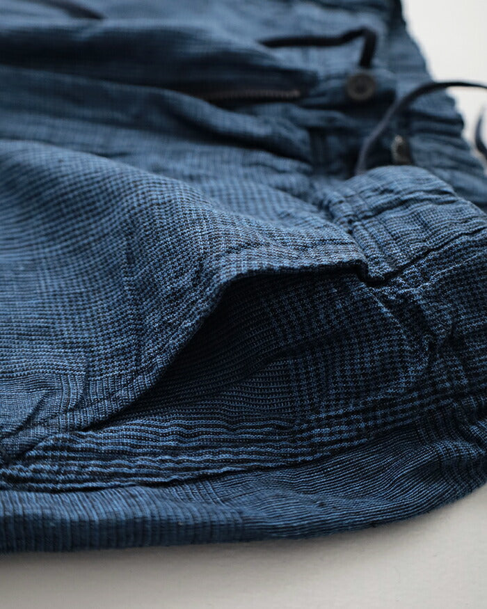 orSlow WIDE FIT NEW YORKER INDIGO CHECK