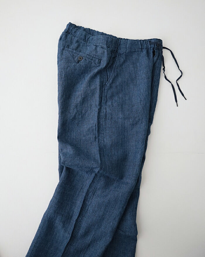 orSlow WIDE FIT NEW YORKER INDIGO CHECK