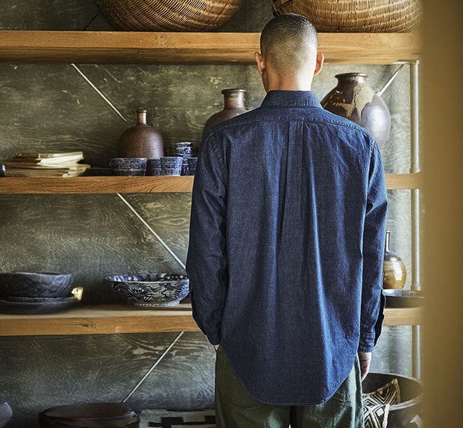 orSlow STANDARD BUTTON DOWN SHIRT ONE WASH