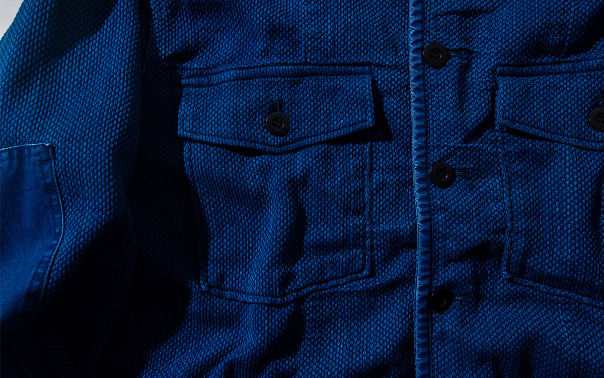 BLUE BLUE JAPAN Casezomesashiko Fatigue Shirt