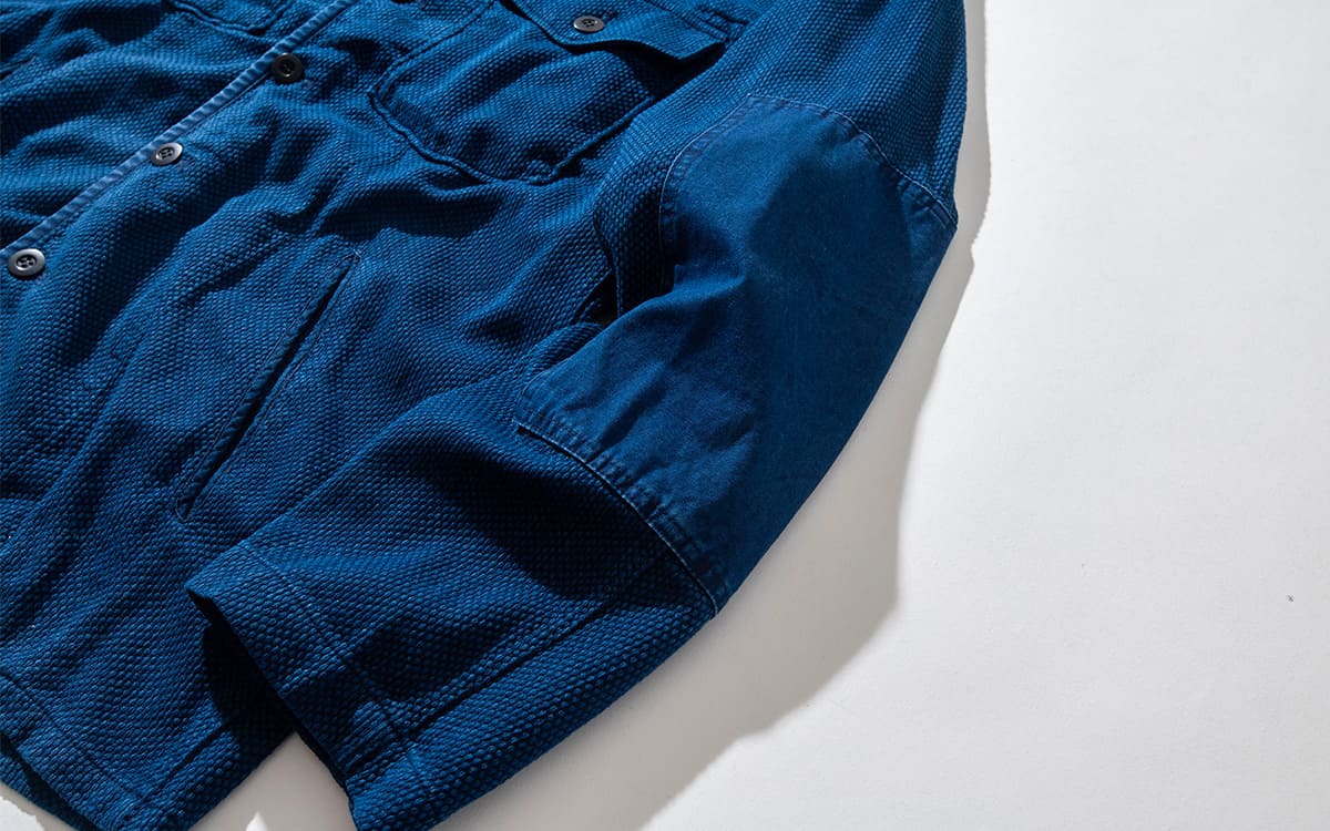 BLUE BLUE JAPAN Casezomesashiko Fatigue Shirt