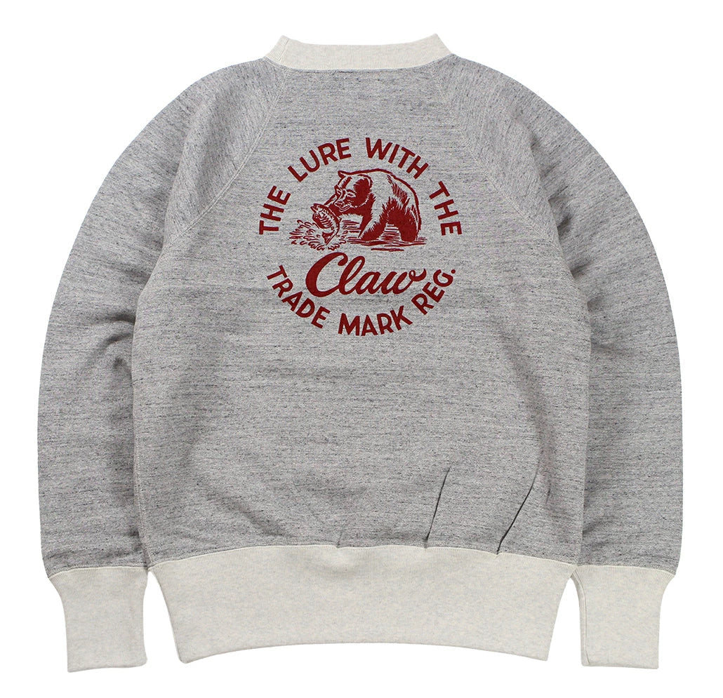 FREEWHEELERS & CO. "THE LURE WITH THE CLAW" RAGLAN SLEEVE SWEAT SHIRT