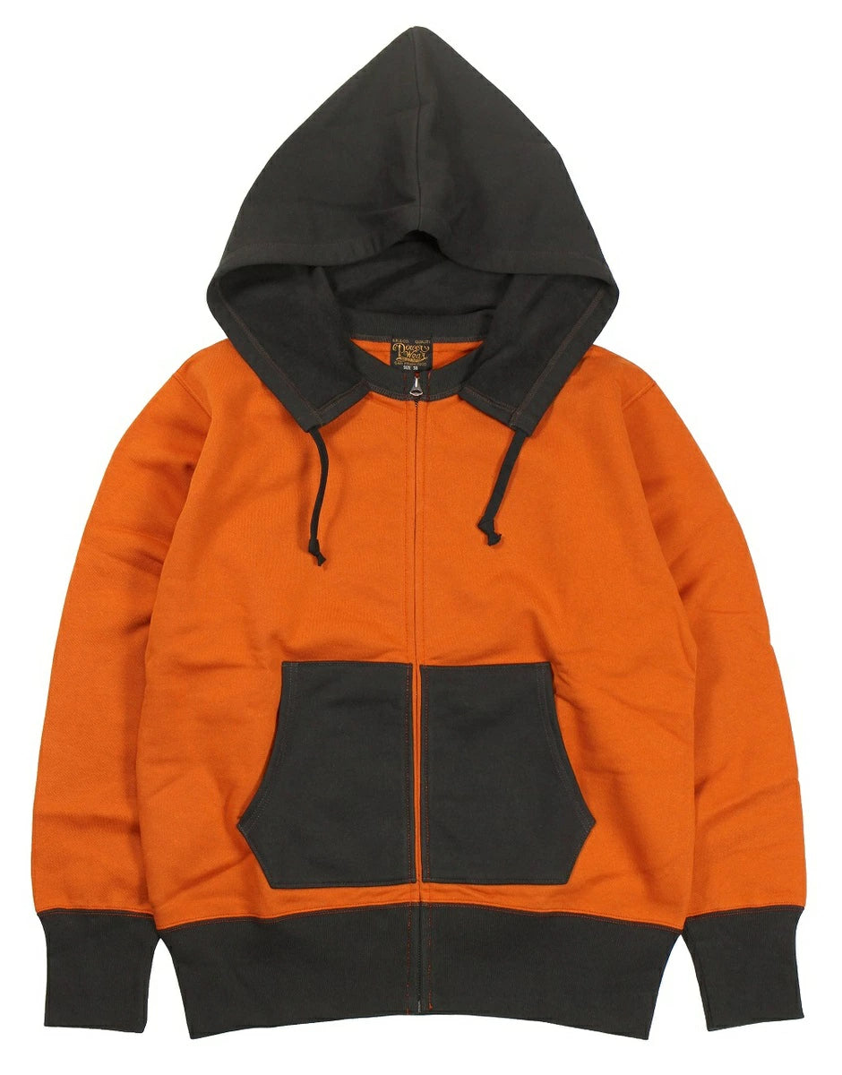 FREEWHEELERS FRONT ZIPPER SWEAT PARKA "TIGERS"