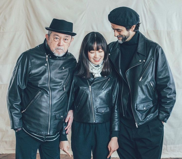 PORTER CLASSIC PC RIDERS JACKET W/LOVE&PEACE SILVER