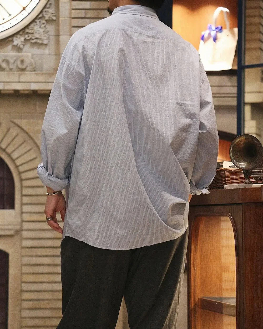 Porter Classic ROLL UP STRIPE SHIRT -2025SS-
