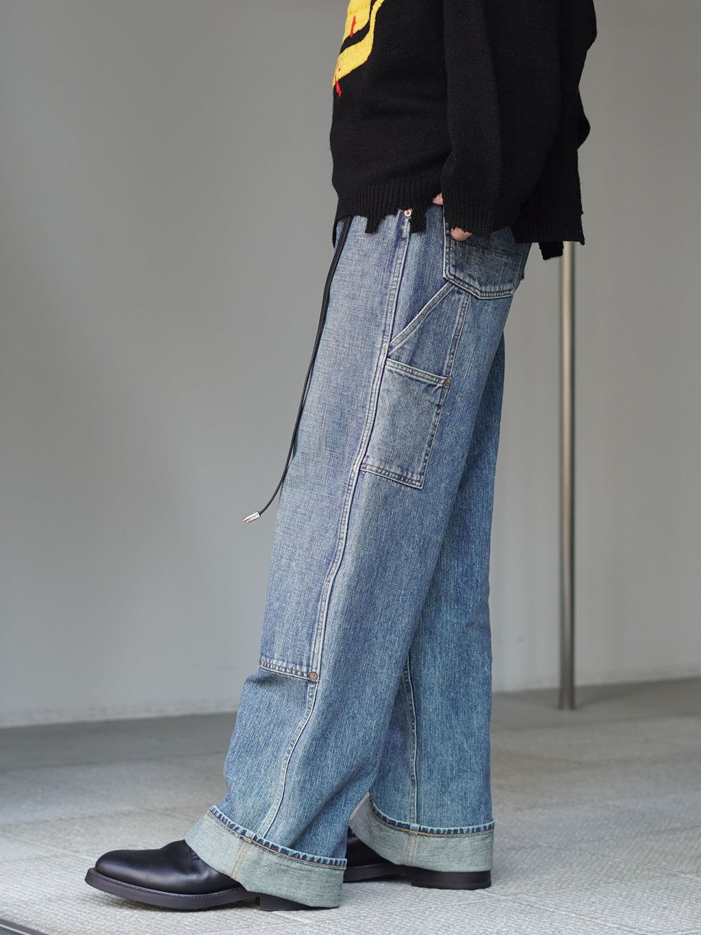 SUGARHILL FADED PAINTER DOUBLE KNEE TROUSERS