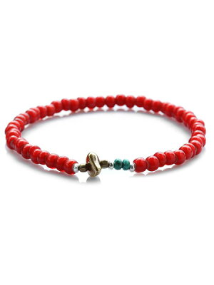 SunKu 39 White Heart Beads Anklet (L beads) SK-077