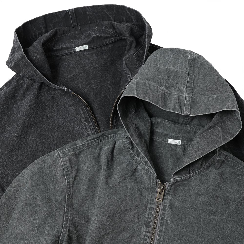 A.PRESSE Vintage US Navy Zip Hoodie