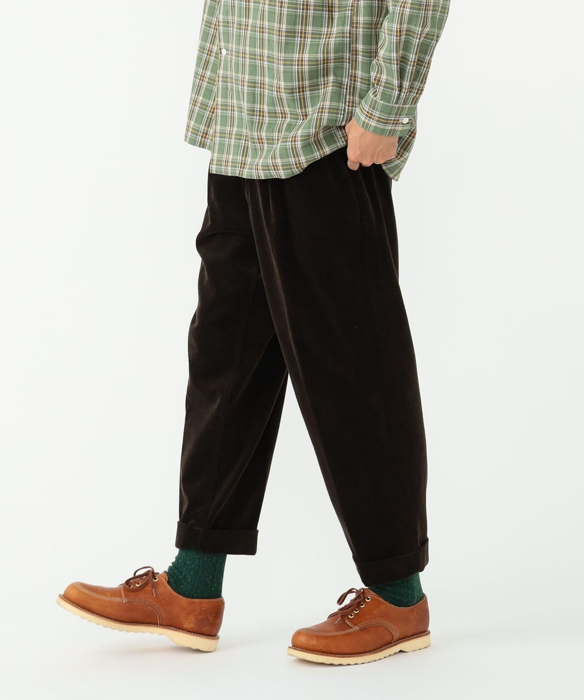 BEAMS PLUS 2Pleats Corduroy Pants