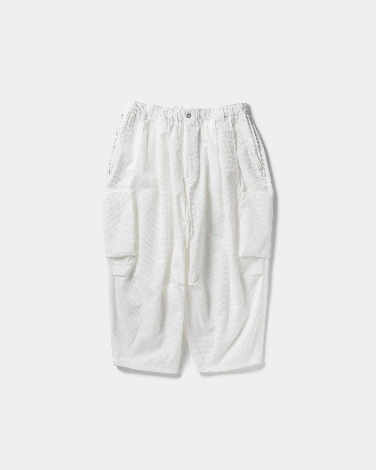 TIGHTBOOTH SEERSUCKER CROPPED CARGO PANTS