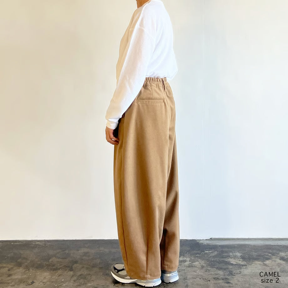 HARVESTY WOOLEN BEAVER CLOTH CIRCUS PANTS