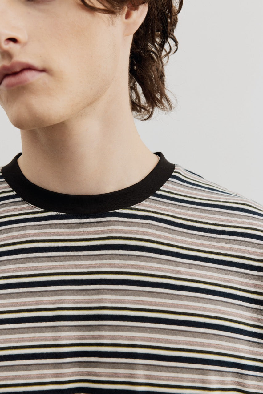 Burcs Tencel Stripe Crewneck Tee