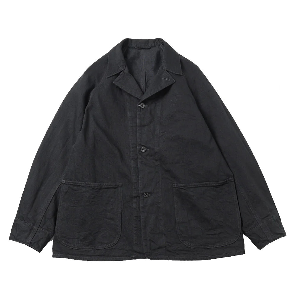COMOLI Black Denim Work Jacket