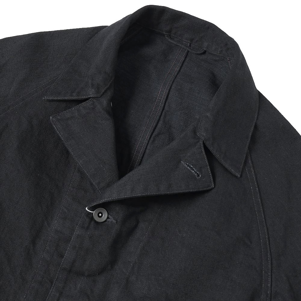 COMOLI Black Denim Work Jacket