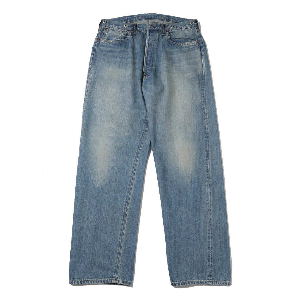 A.PRESSE No.22 Washed Wide Denim Pants (INDIGO)