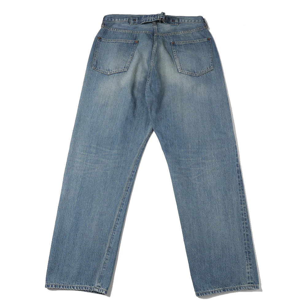 A.PRESSE No.22 Washed Wide Denim Pants (INDIGO)