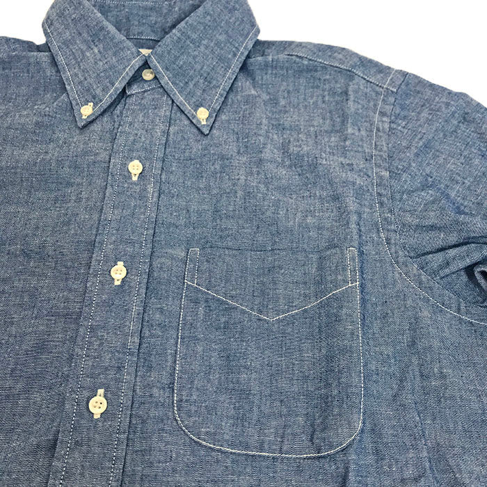 orSlow CHAMBRAY BUTTON DOWN SHIRT original chambray