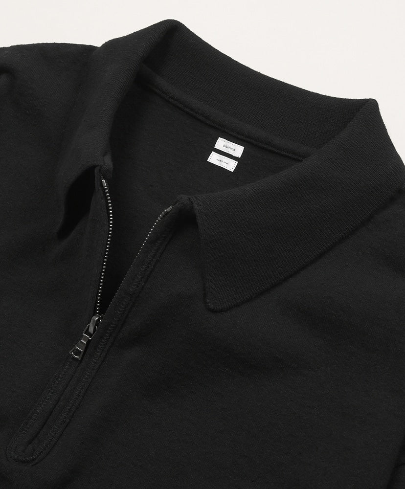 blurhms Co/Silk Nep Harf-Zip Shirt