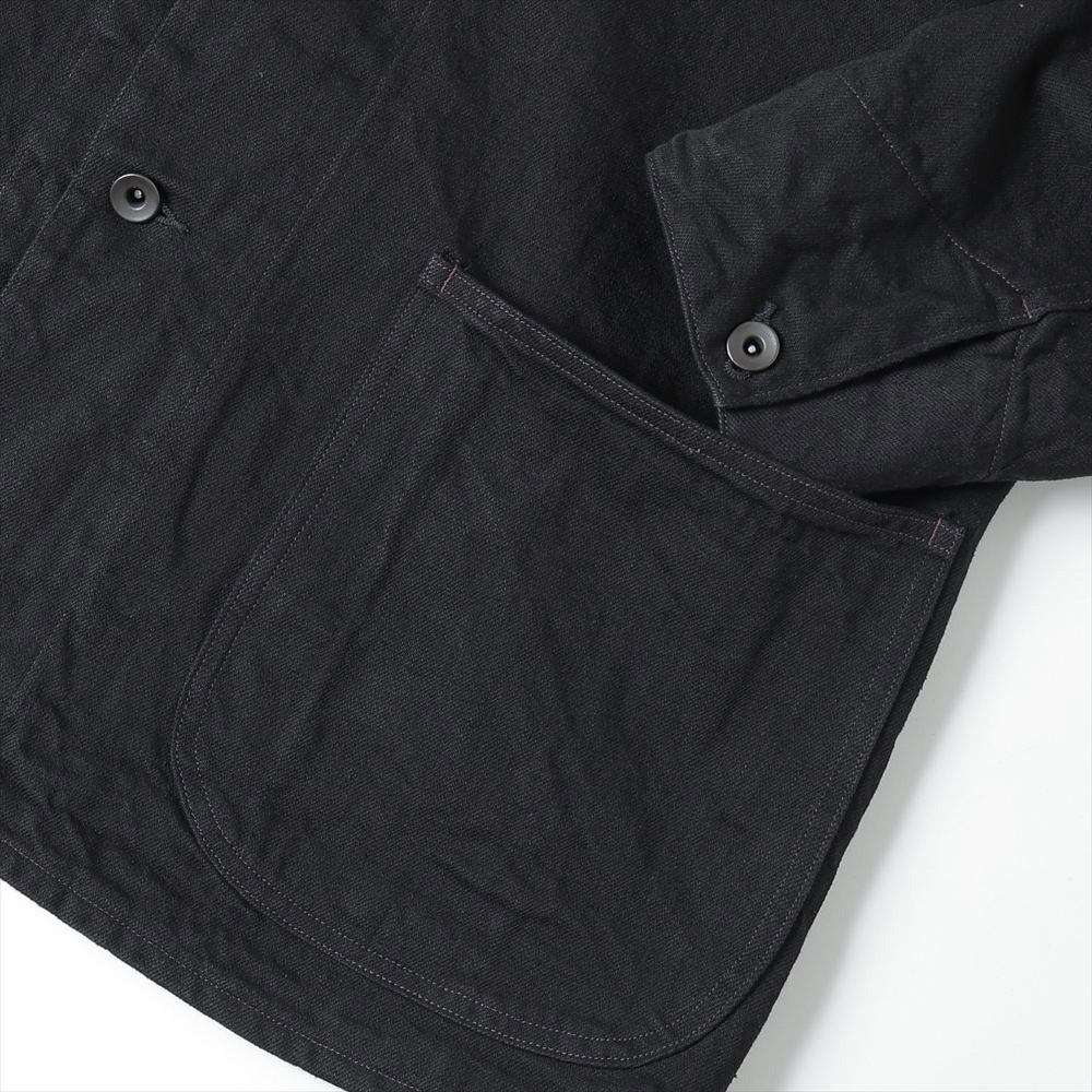 COMOLI Black Denim Work Jacket