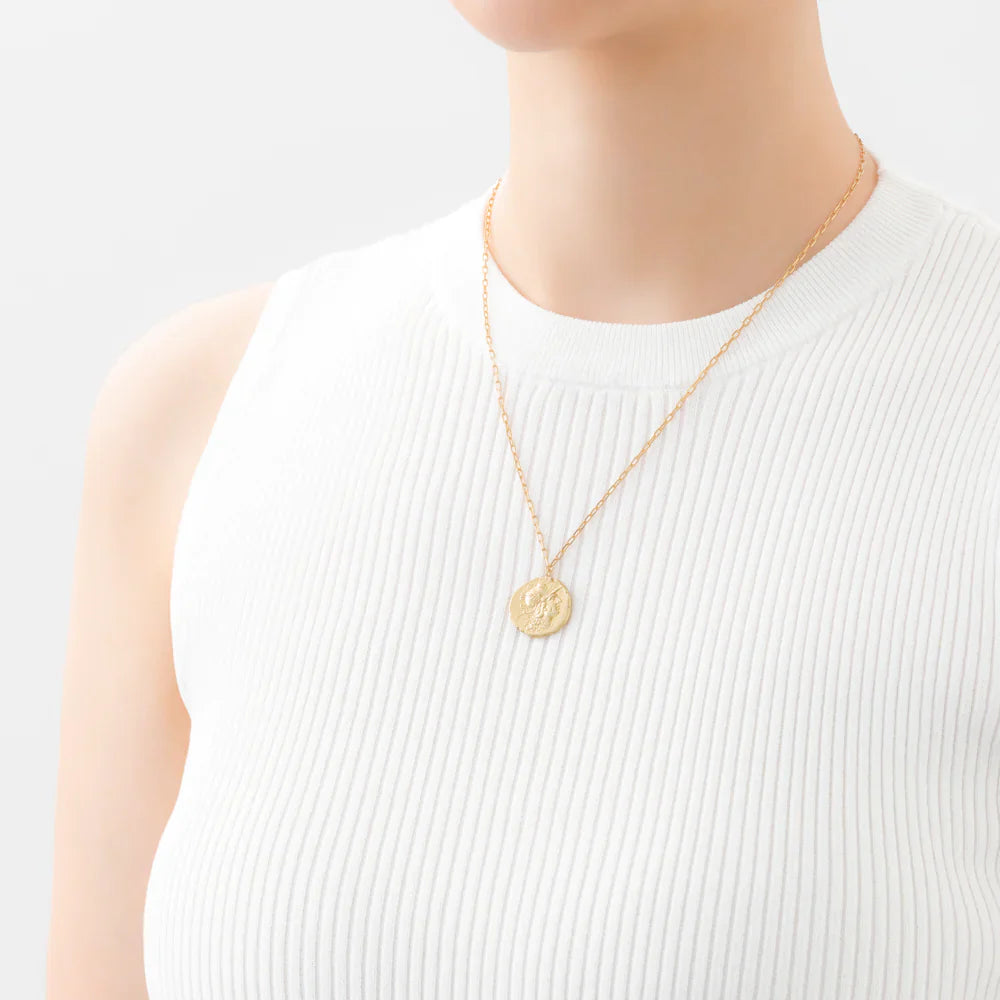 MARIHA Ancient Memories Necklace Athena/Warriors (gold colored)