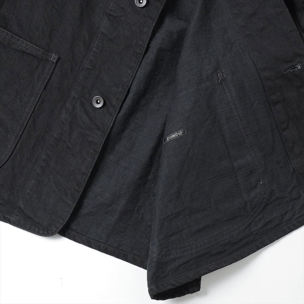 COMOLI Black Denim Work Jacket