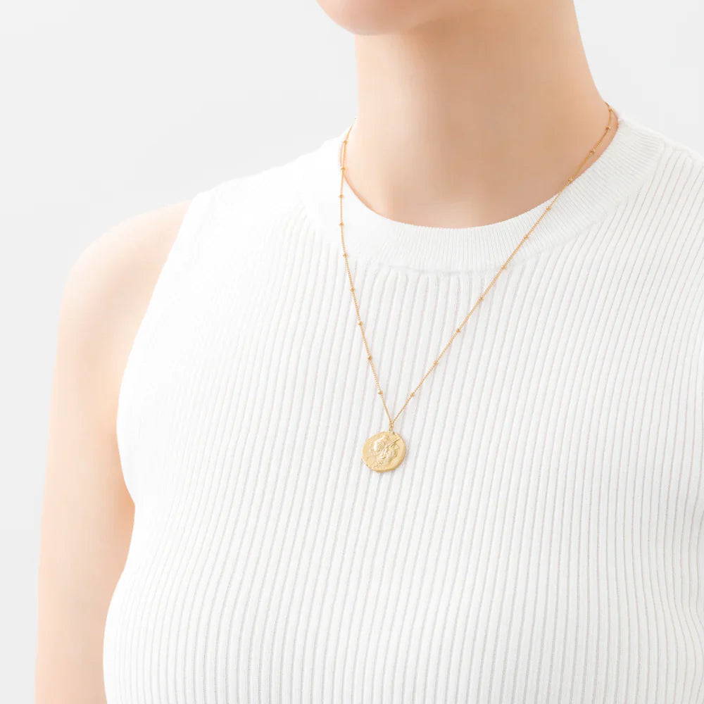 MARIHA Ancient Memories Necklace Athena/Warriors (gold colored)