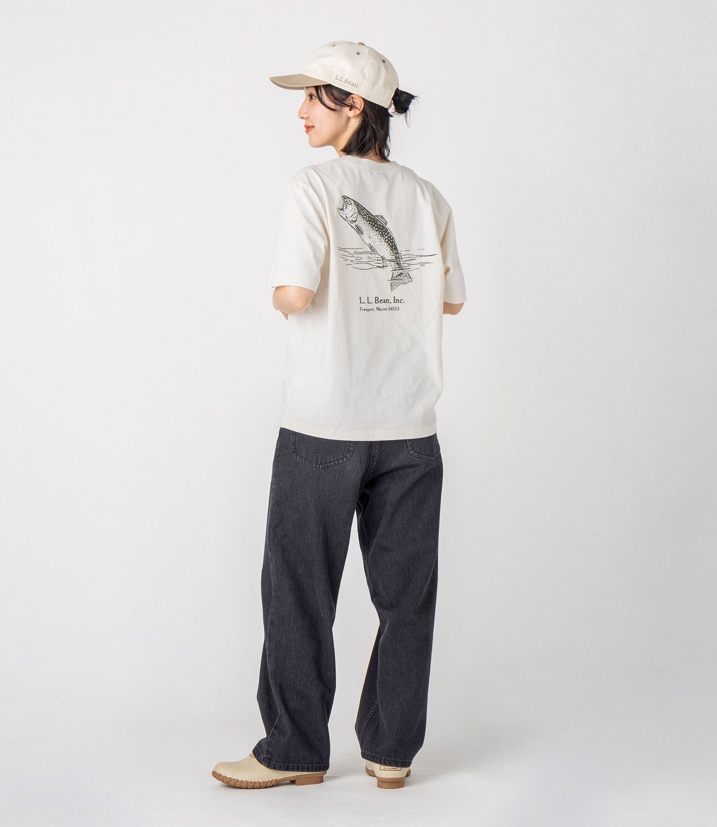 L.L.Bean JAPAN EDITION Women's Morrill Short-Sleeve Animal Graphic Tee