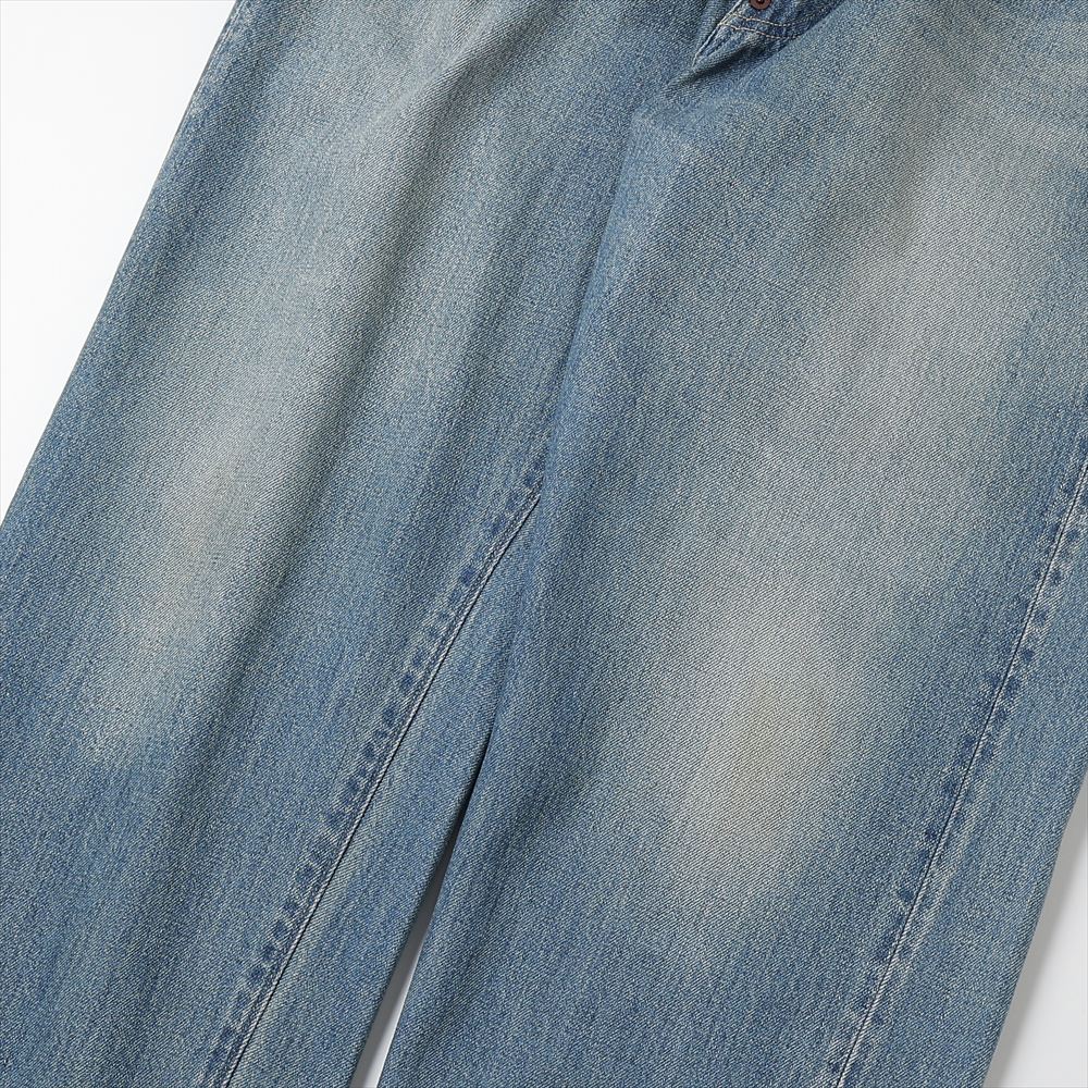A.PRESSE No.22 Washed Wide Denim Pants (INDIGO)