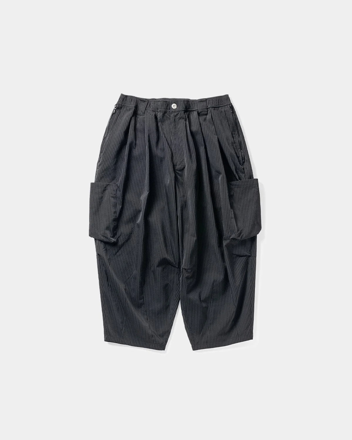 TIGHTBOOTH SEERSUCKER CROPPED CARGO PANTS