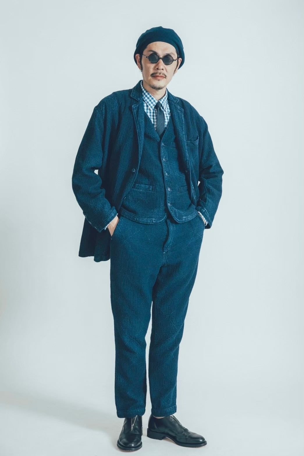 Porter Classic NEW SASHIKO LIGHT 3 PIECE KATSU PANTS