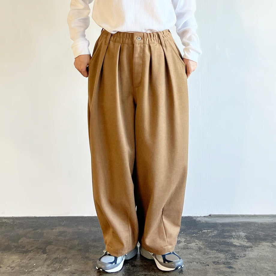 HARVESTY WOOLEN BEAVER CLOTH CIRCUS PANTS