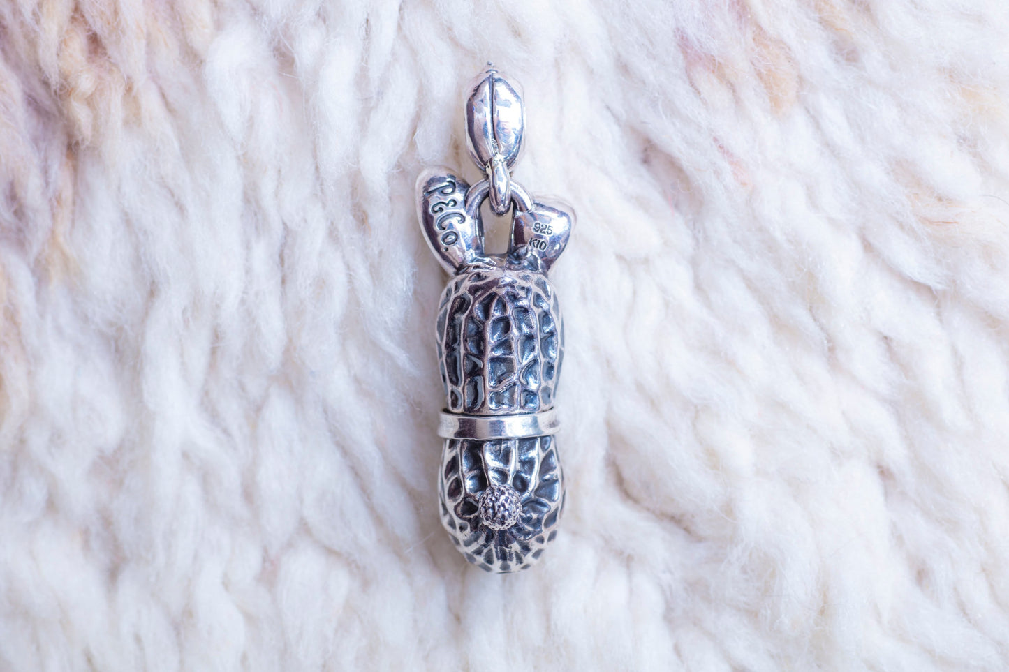 Peanuts&Co STASH BUNNY PEANUTS silver x 10k pink gold