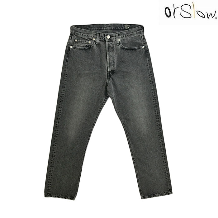 orSlow 105 90's 5POCKET BLACK DENIM STONE WASH