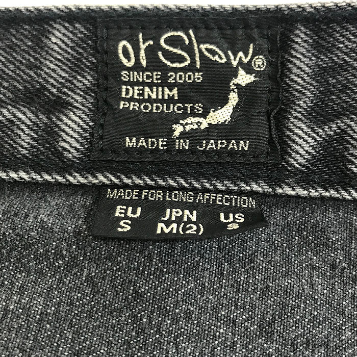 orSlow 105 90's 5POCKET BLACK DENIM STONE WASH