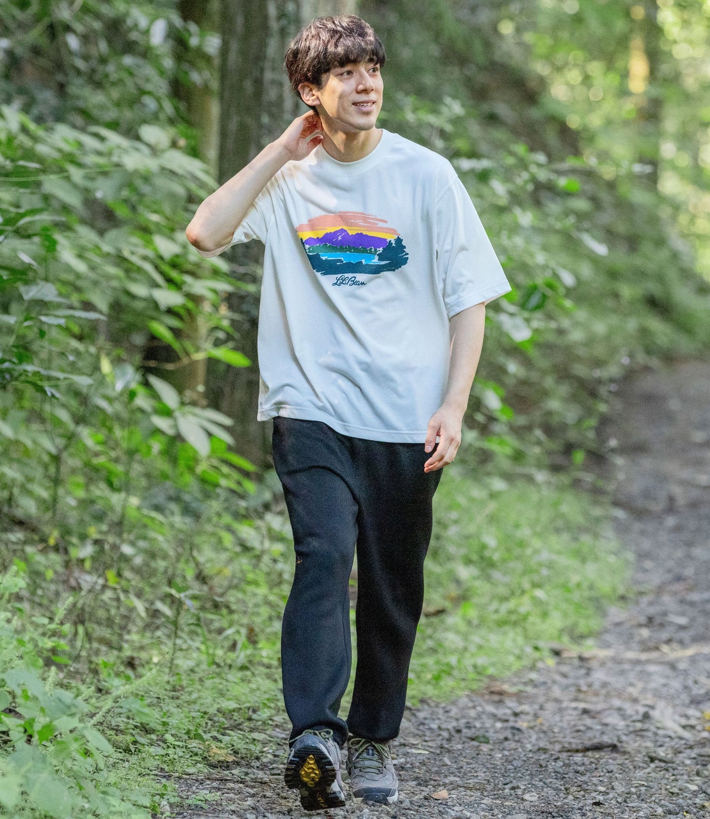 L.L.Bean JAPAN EDITION Canton Mountain Lake Graphic Tee