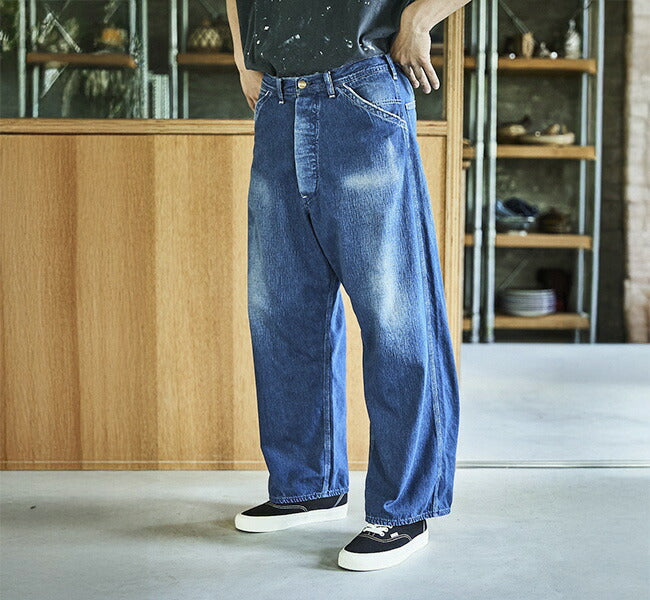 orSlow WIDE FIT 30'S PAINTER PANTS DENIM USED