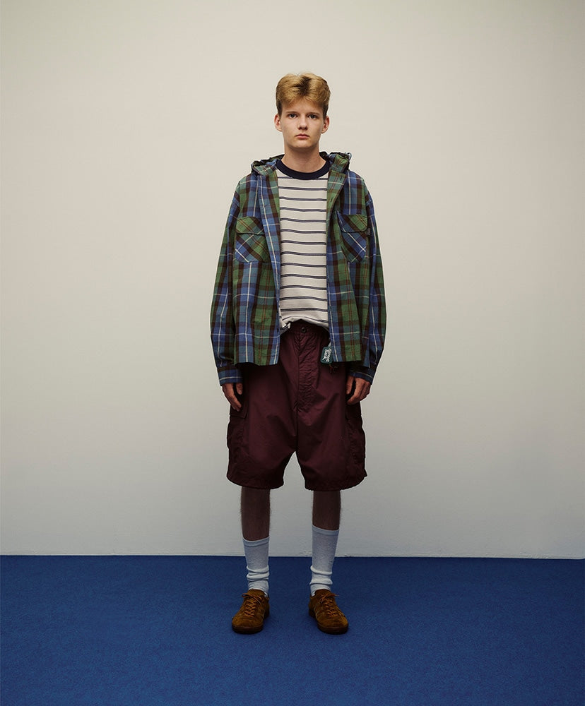 SEDAN ALL-PURPOSE Plaid Hooded Shirt