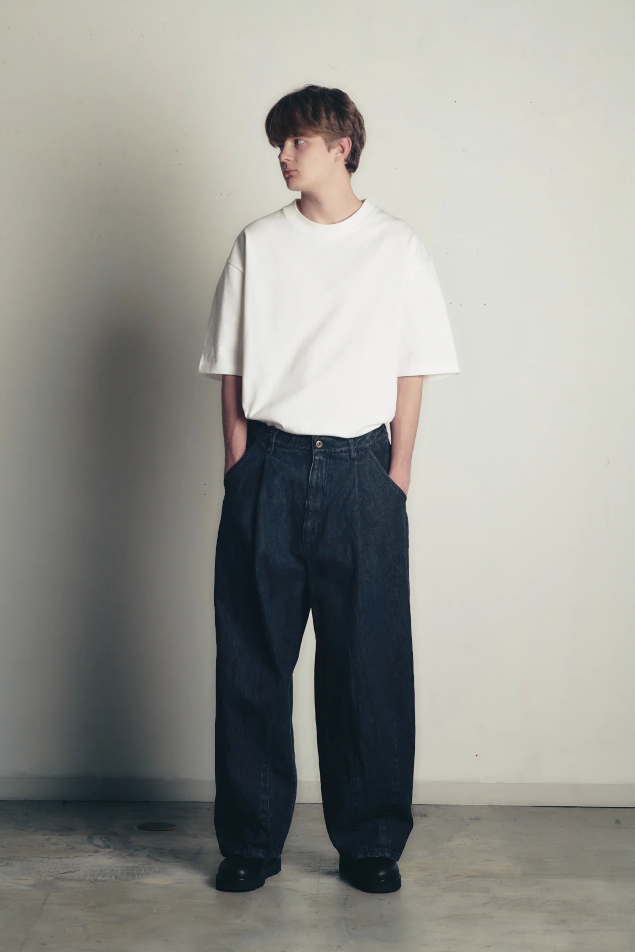 is-ness DENIM 5PK BALLOON PANTS (Enzyme Wash)